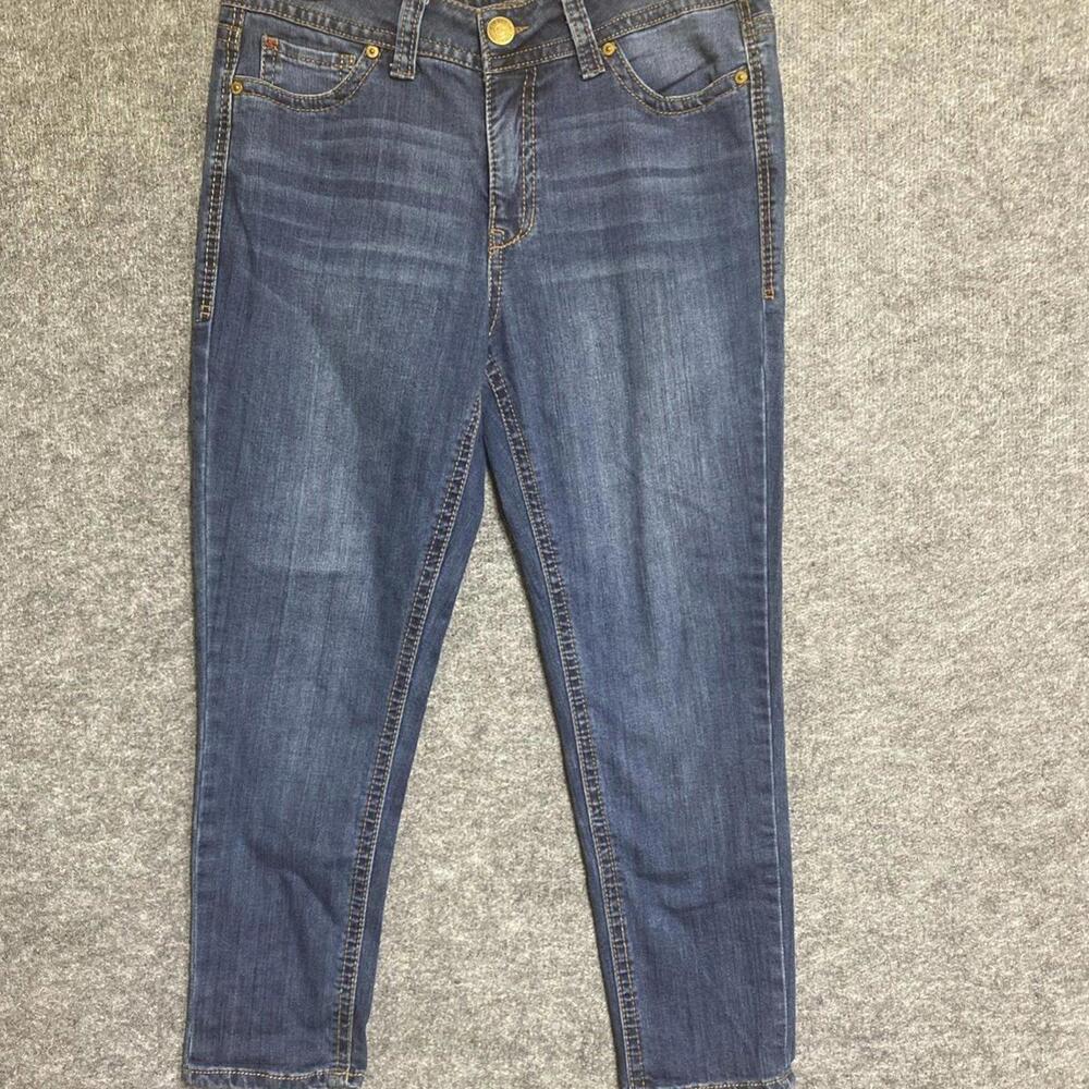 Seven7 Starlette Crop Jeans Womens Blue  Size 12 - Casual, Trendy, Streetwear